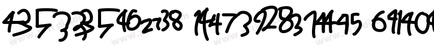 Digital Numbers Font字体转换